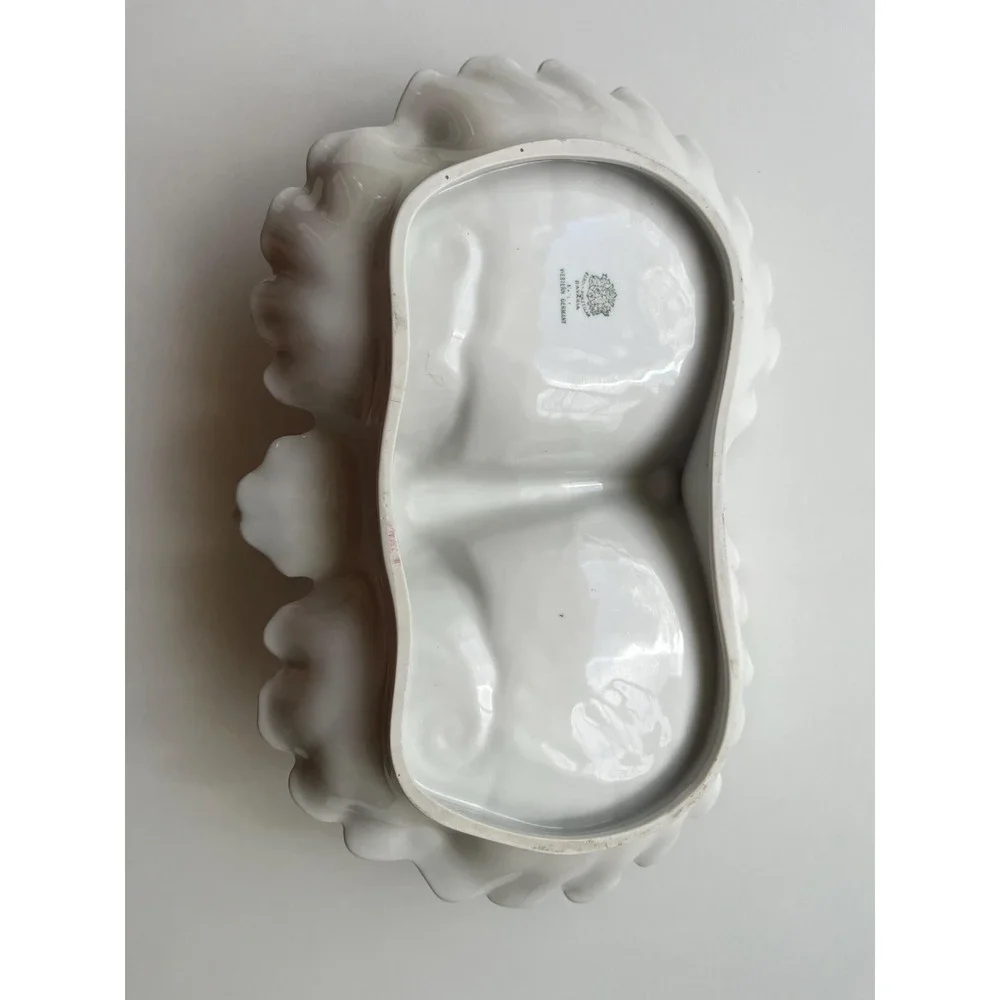 West Germany Vintage Double Leaf Relish/Snack dish